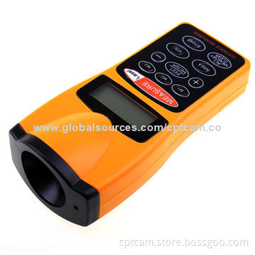 Ultrasonic Distance Meter/Range Finder with Laser Point, 0.5-18m CP-3007, Meter Function Button